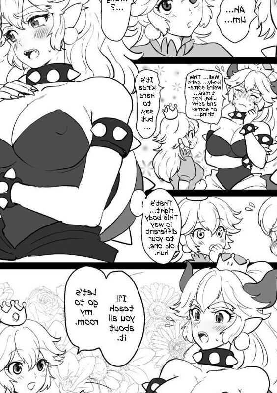 Mario Bowsette and Peach