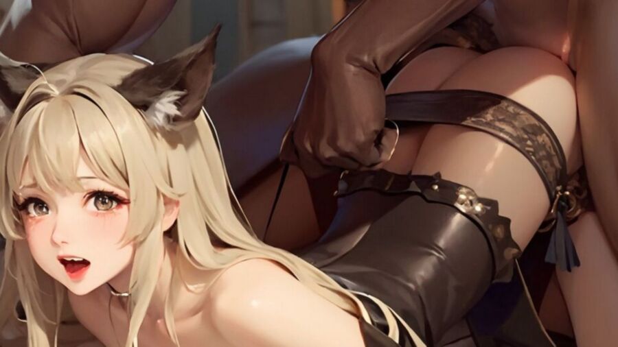 IA doggy (werewolfy) hentai style