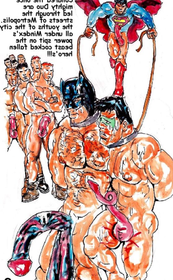 Manflesh Adult Gay Super Hero Domination Comic Books