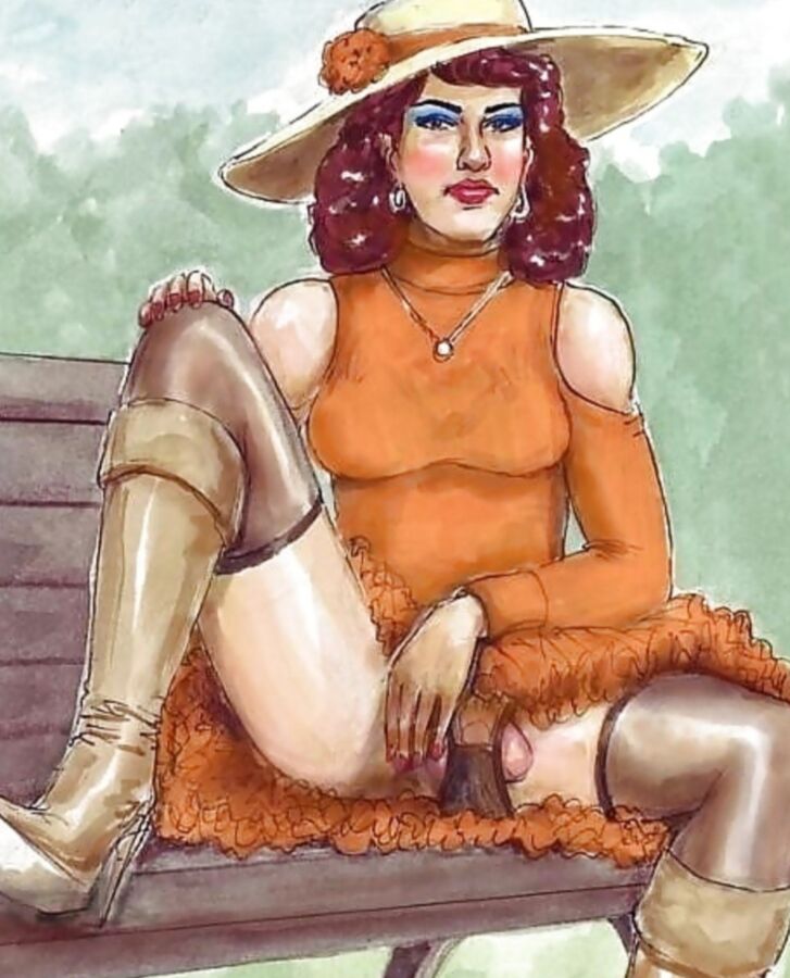 More of my favourite crossdresser artwork