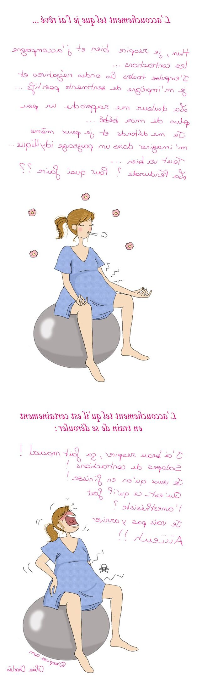 Pregnant drawings (french)