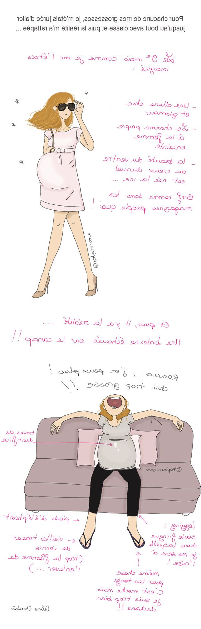 Pregnant drawings (french)