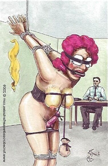 bondage artwork feminized