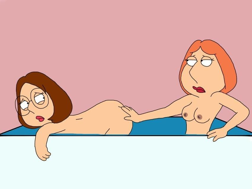 Lois and Meg all in the family lesbian love