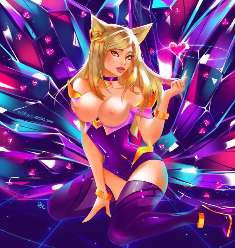 Ahri KDA LoL League Of Legends Hentai Remaster Modifications