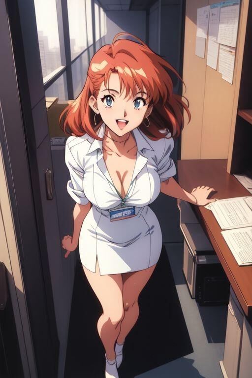 Nouvelle fille au bureau