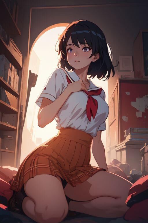 私の AI 作品: Missing School Days (変態) 01