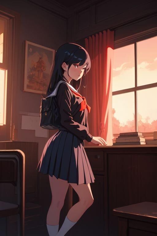 私の AI 作品: Missing School Days (変態) 01