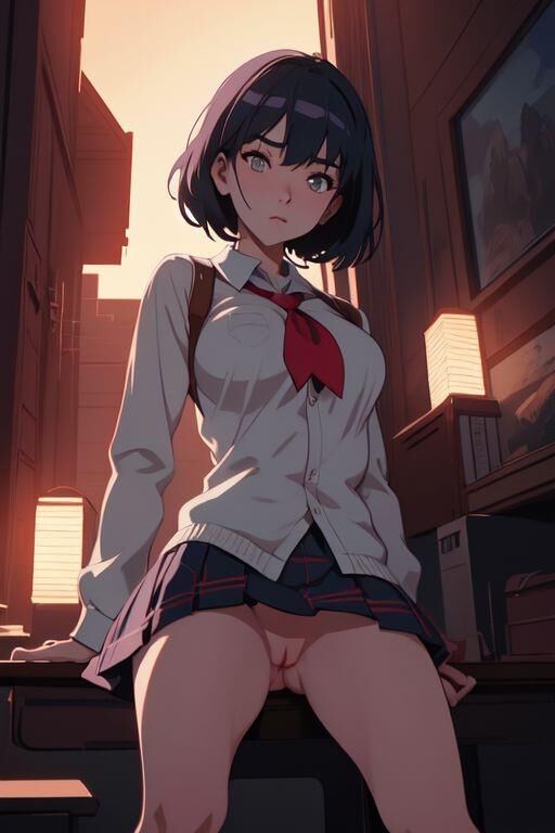 私の AI 作品: Missing School Days (変態) 01