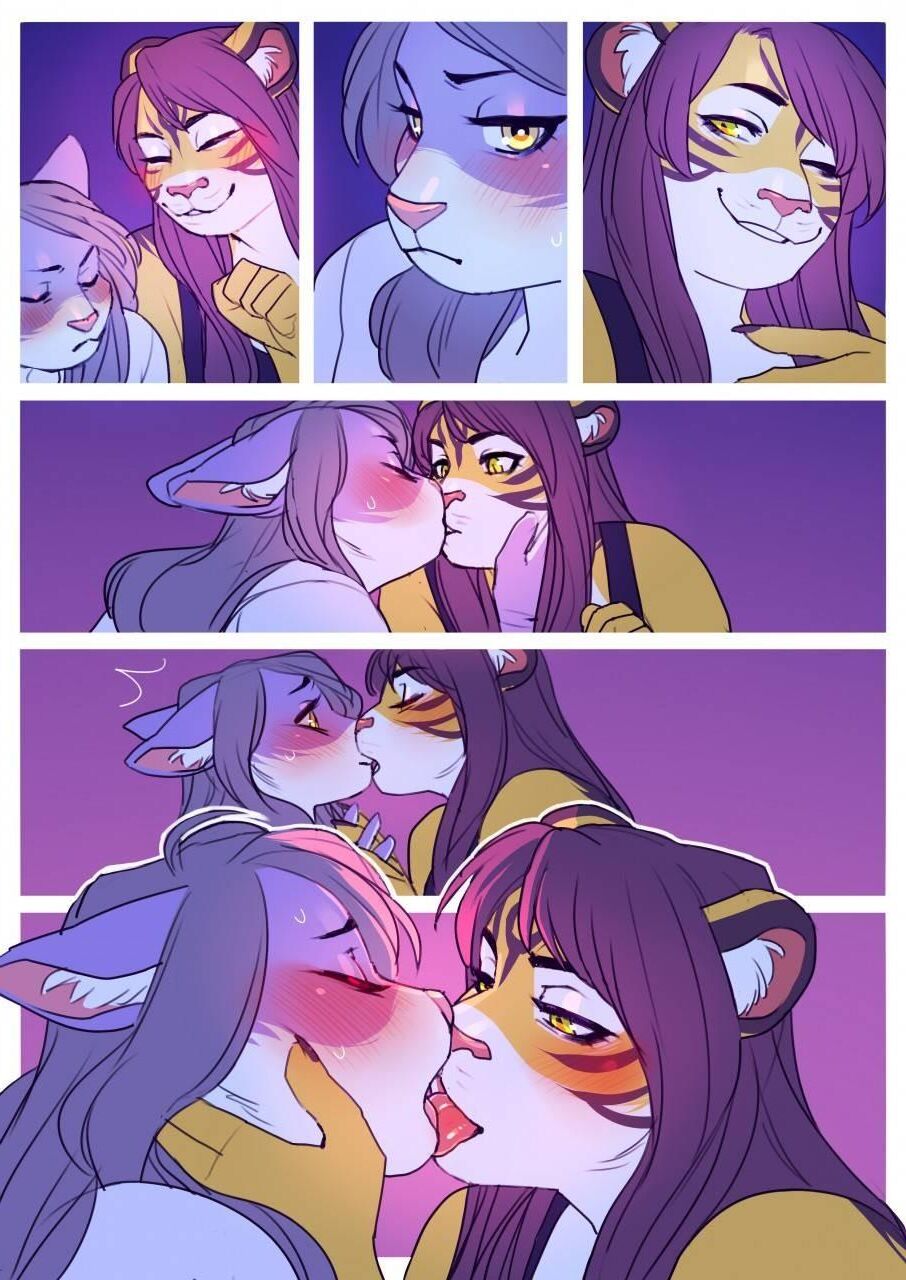 You're new here? (short lesbian furry comics textless)