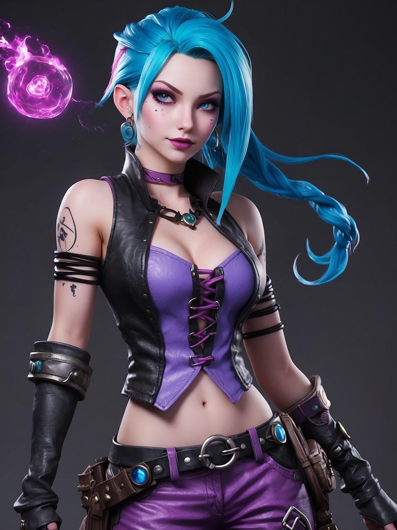 Jinx d'Arkane en tant que Manga-woman nn