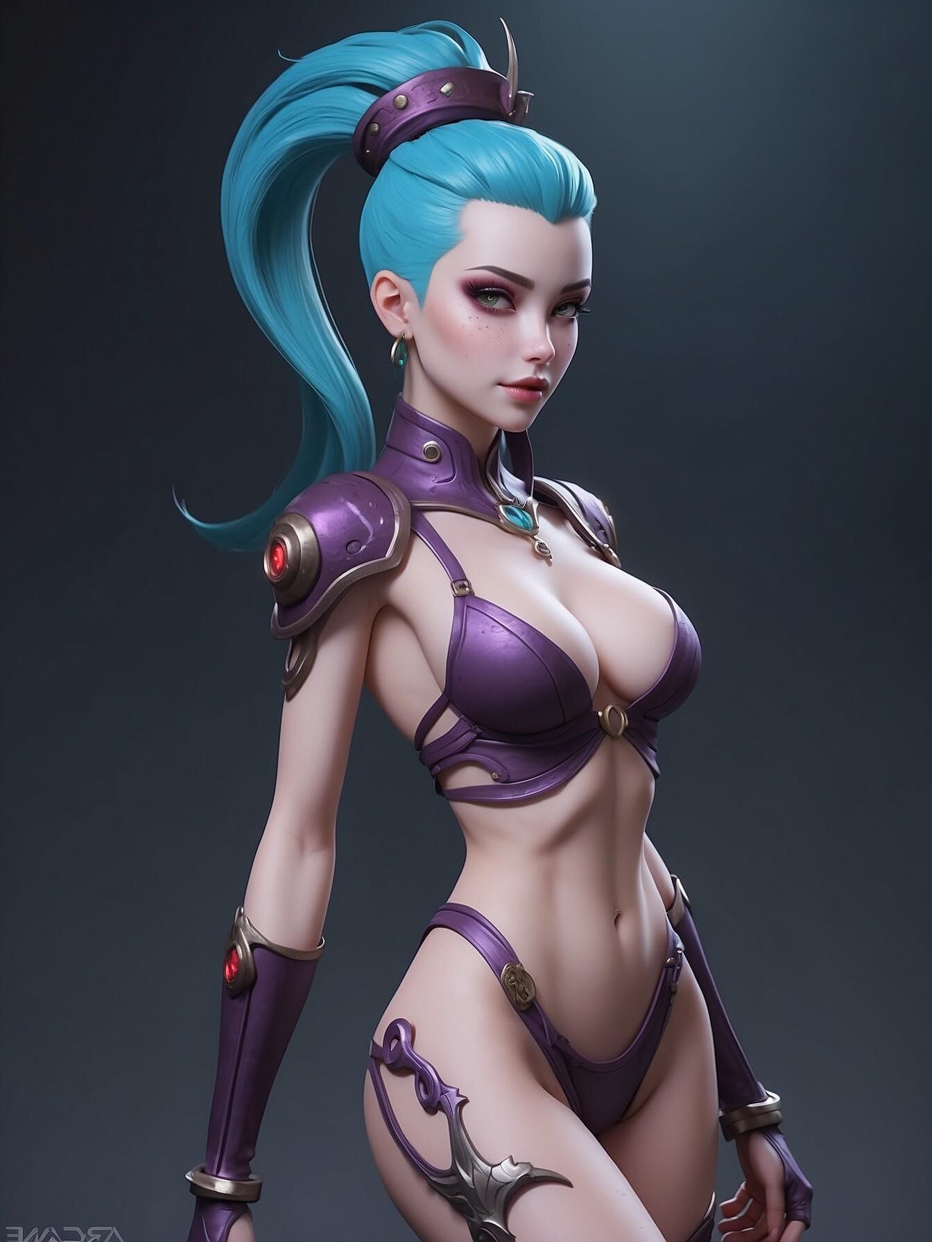 Jinx d'Arkane en tant que Manga-woman nn