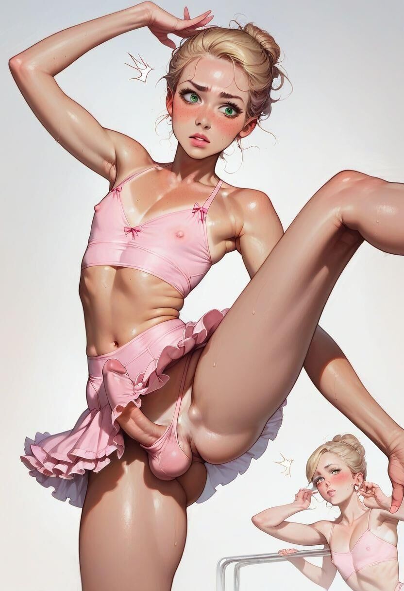 semi realistic sissy ballerina