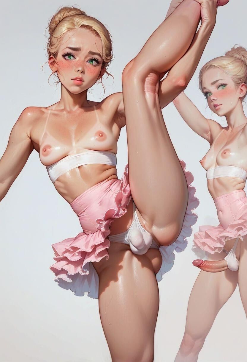 semi realistic sissy ballerina