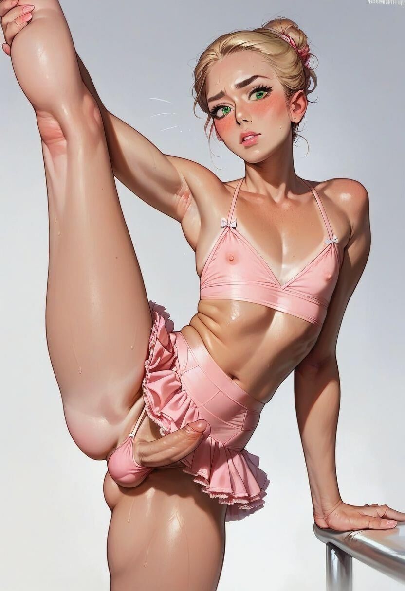 semi realistic sissy ballerina