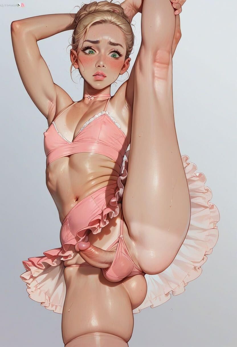 semi realistic sissy ballerina