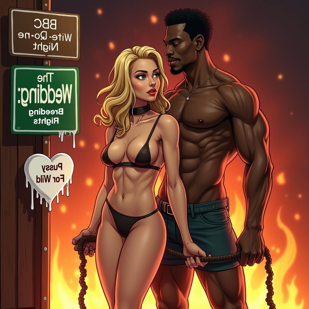 Inferno, dessins animés softcore interracial