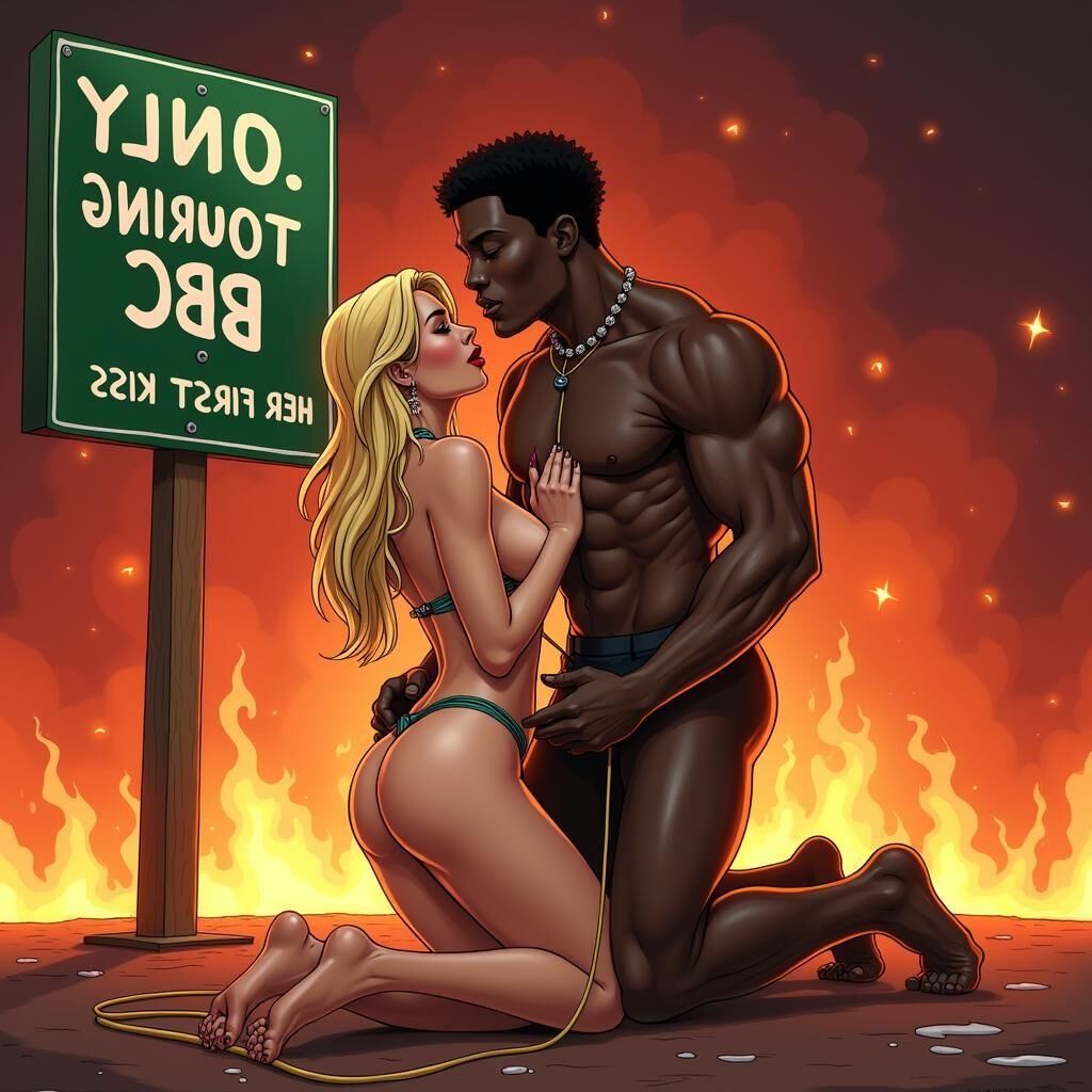 Inferno, dessins animés softcore interracial