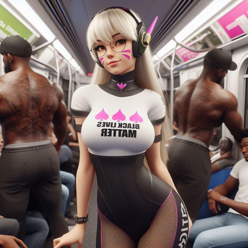 AI D.Va Blacked Overwatch