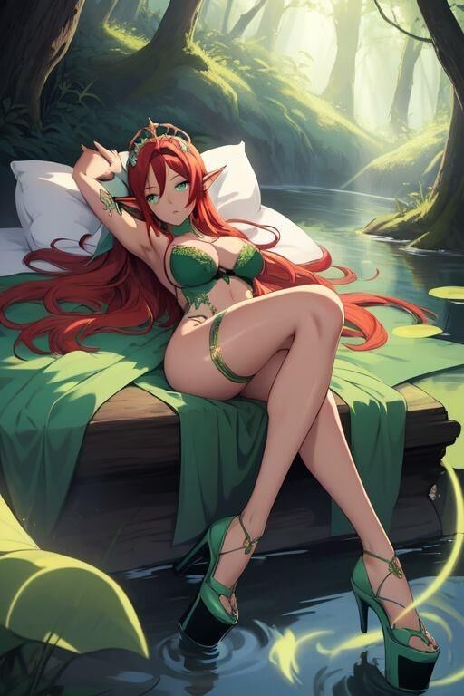 AI Seductive Elf vous attend dans la forêt