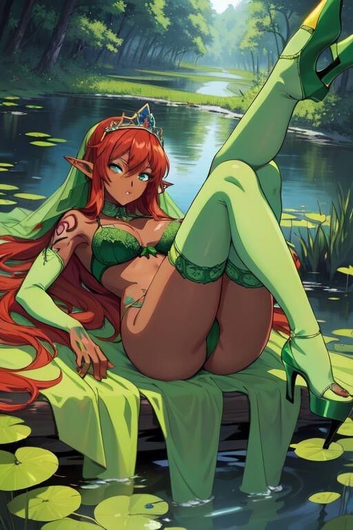 AI Seductive Elf vous attend dans la forêt