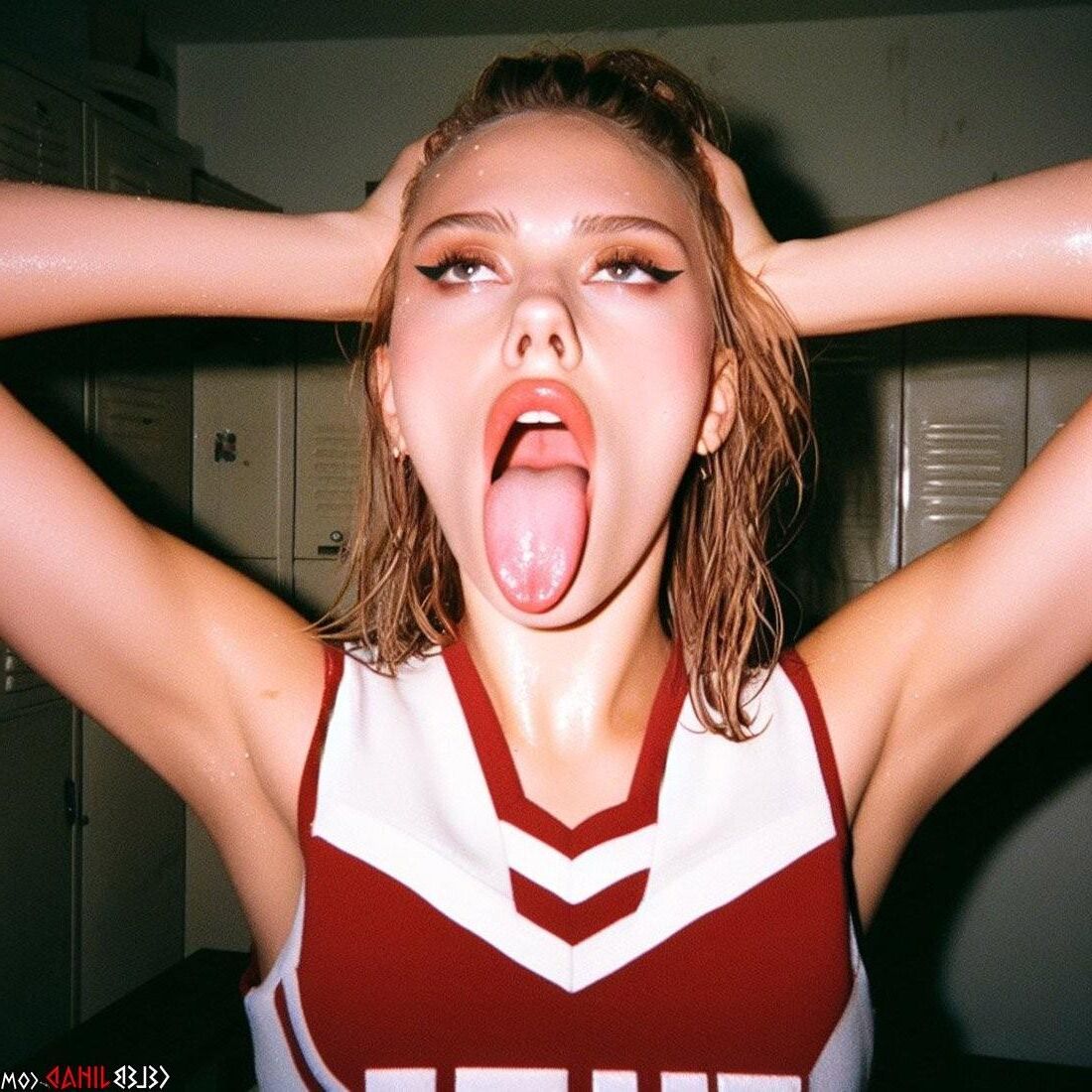 Scarlett Johansson Pom-Pom Girl