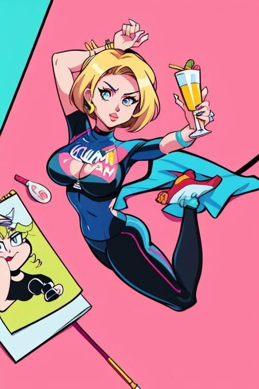 Miley Cyrus Mad Magazine Anime AI généré