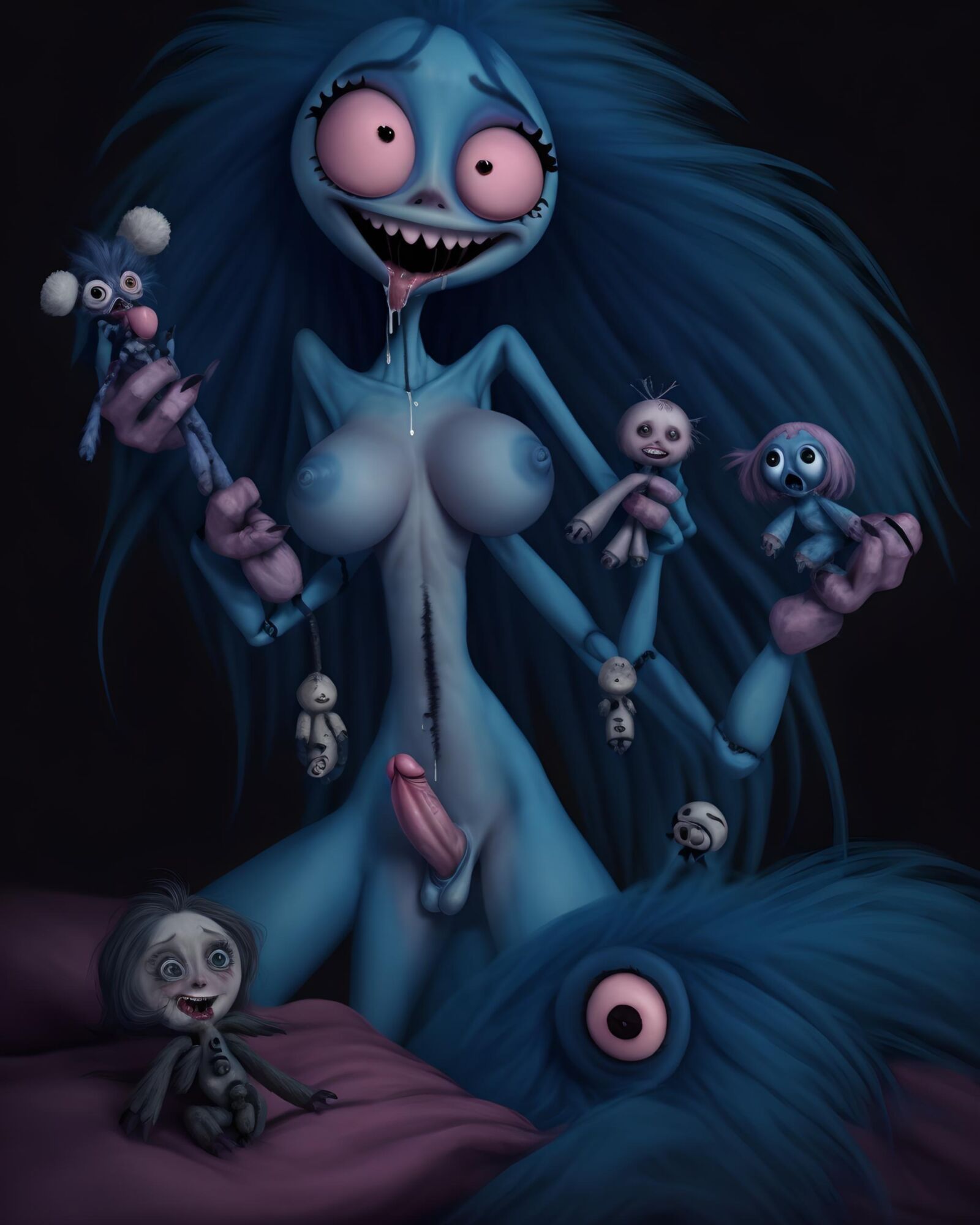 Tim Burton a inspiré les dessins animés Futanari