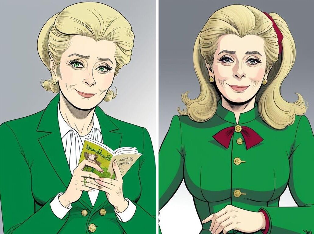 Personnage de BD inspiré de Catherine Deneuve