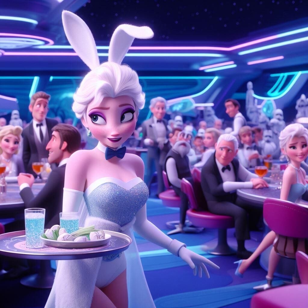 Disney Strip Club - Ahsoka, Elsa, Princesse Jasmine