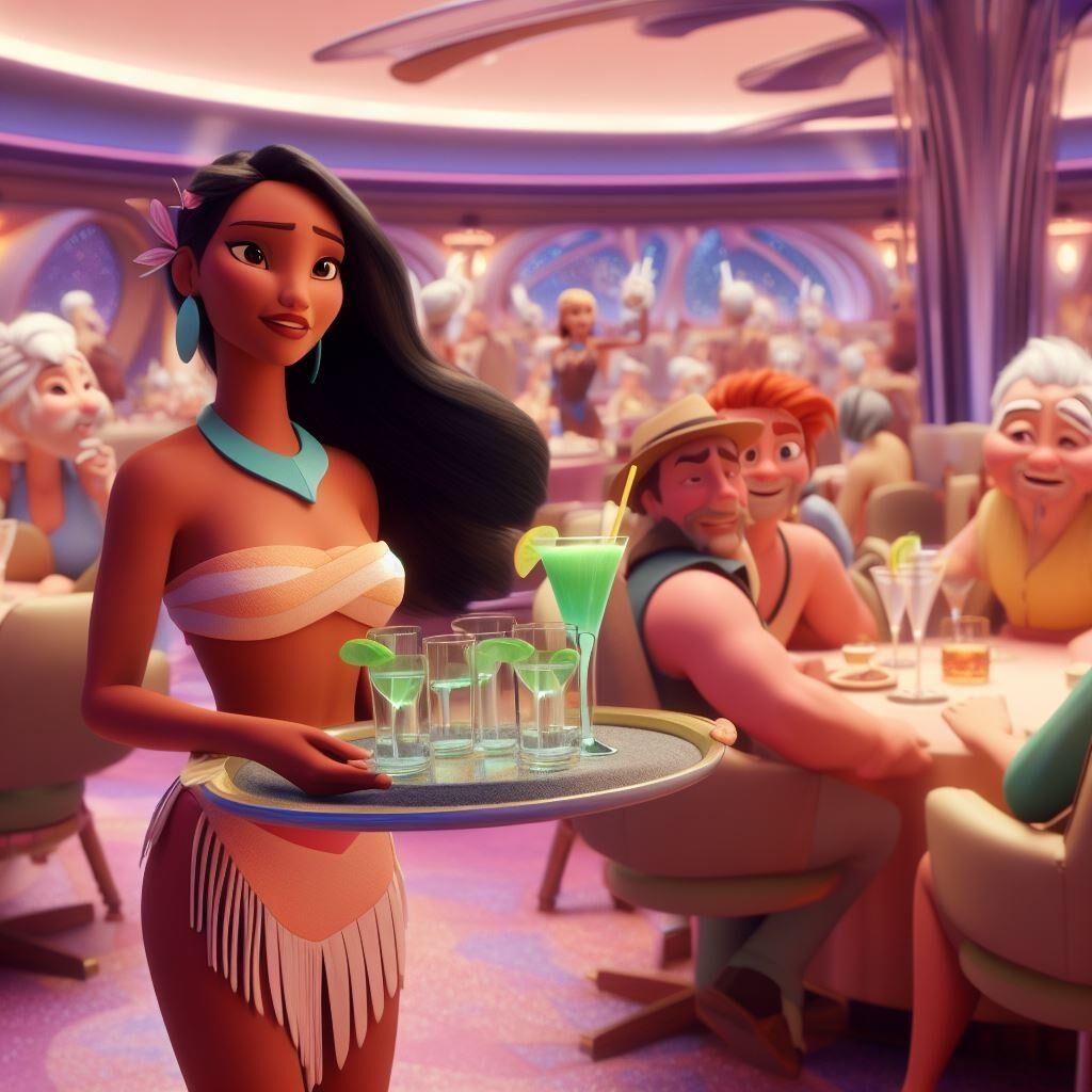 Disney Strip Club II - Raiponce, Mulan, Pocahontas, Blanche-Neige