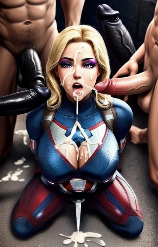 Transformé en femme, Captain America s'est transformé en salope (AI)