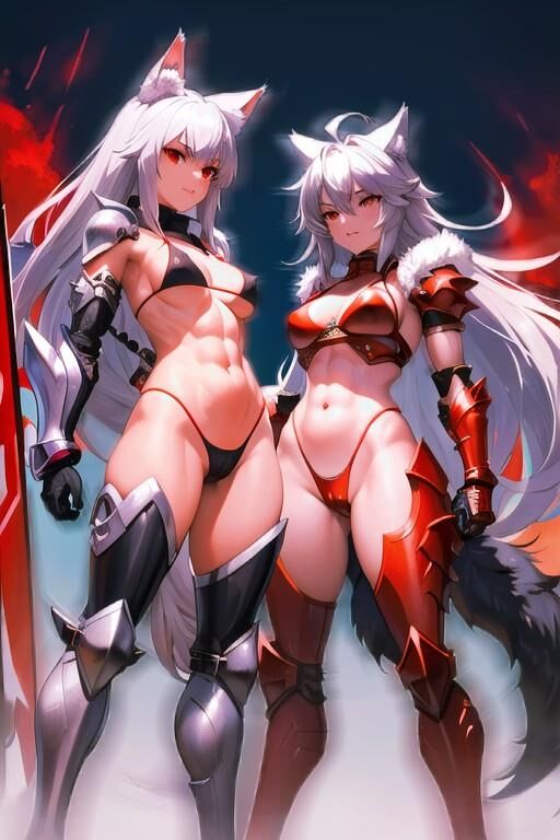 Bunny et Wolf ai filles