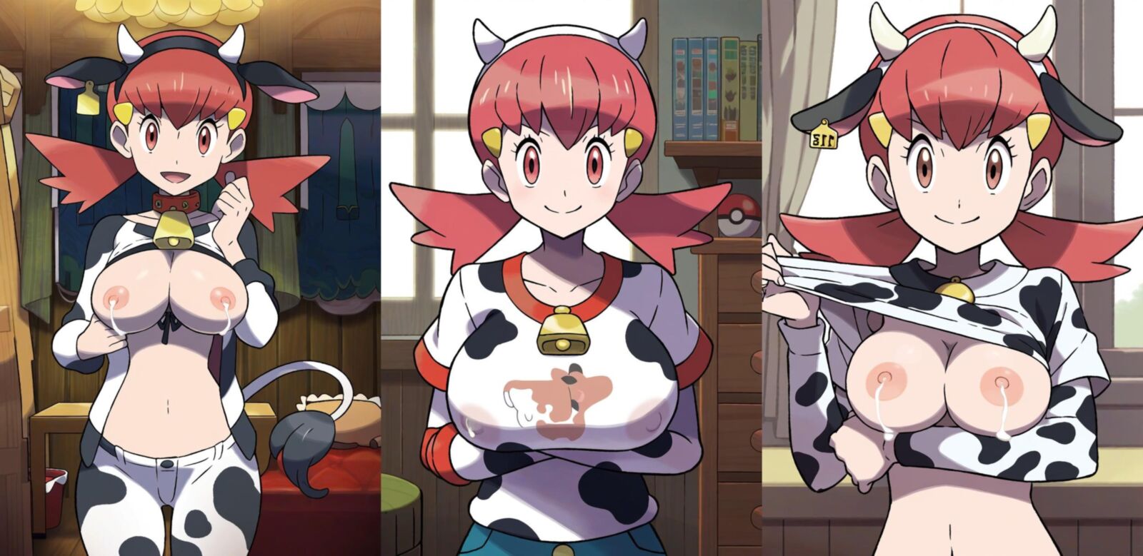 Whitney lactation cowprint pokemon gym leader ai généré