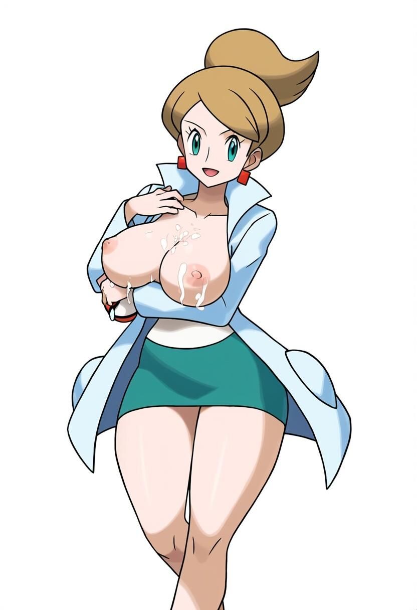 Pokemon professor aurea juniper lactation ai generated NAI