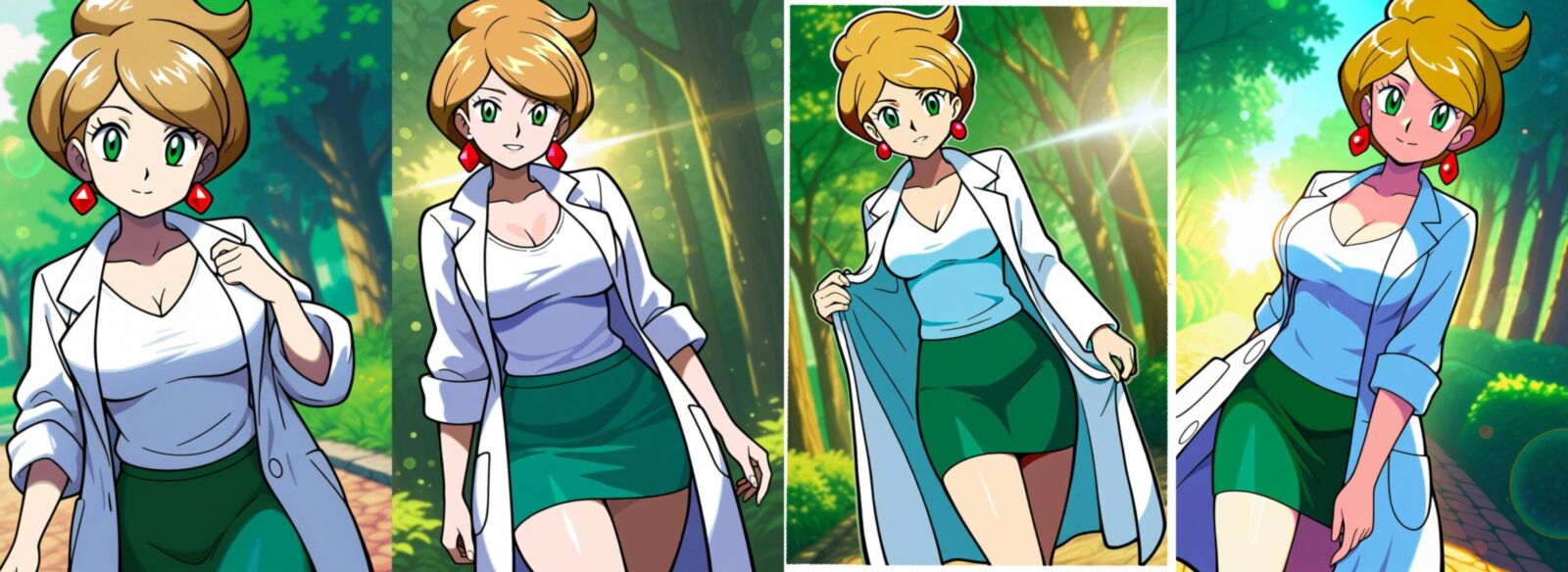 Pokemon professor aurea juniper lactation ai generated NAI