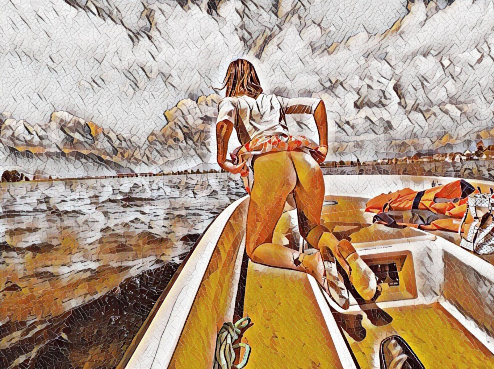 Me encantan las chicas cachondas en un barco