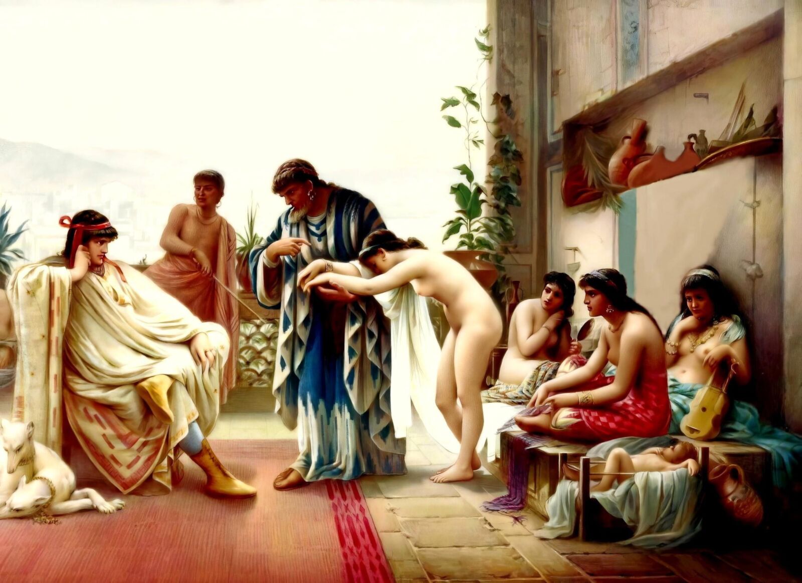 Naked slaves in paintings by famous world artists