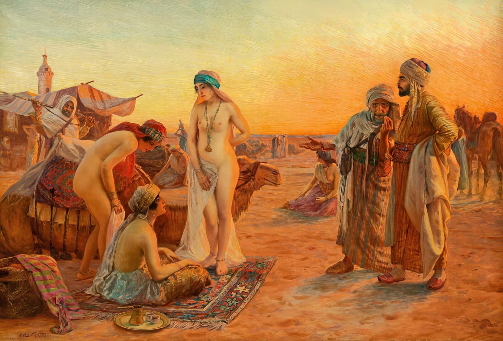 Naked slaves in paintings by famous world artists