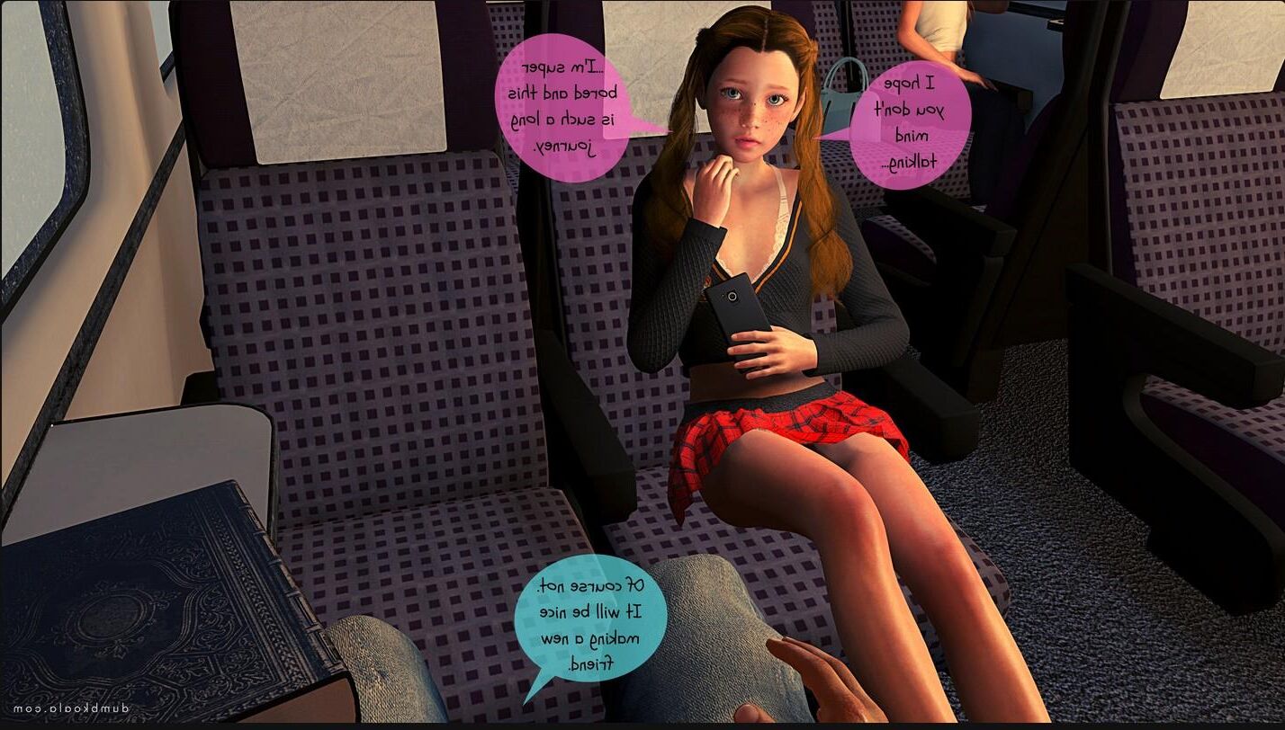 Naughty Girl on a train