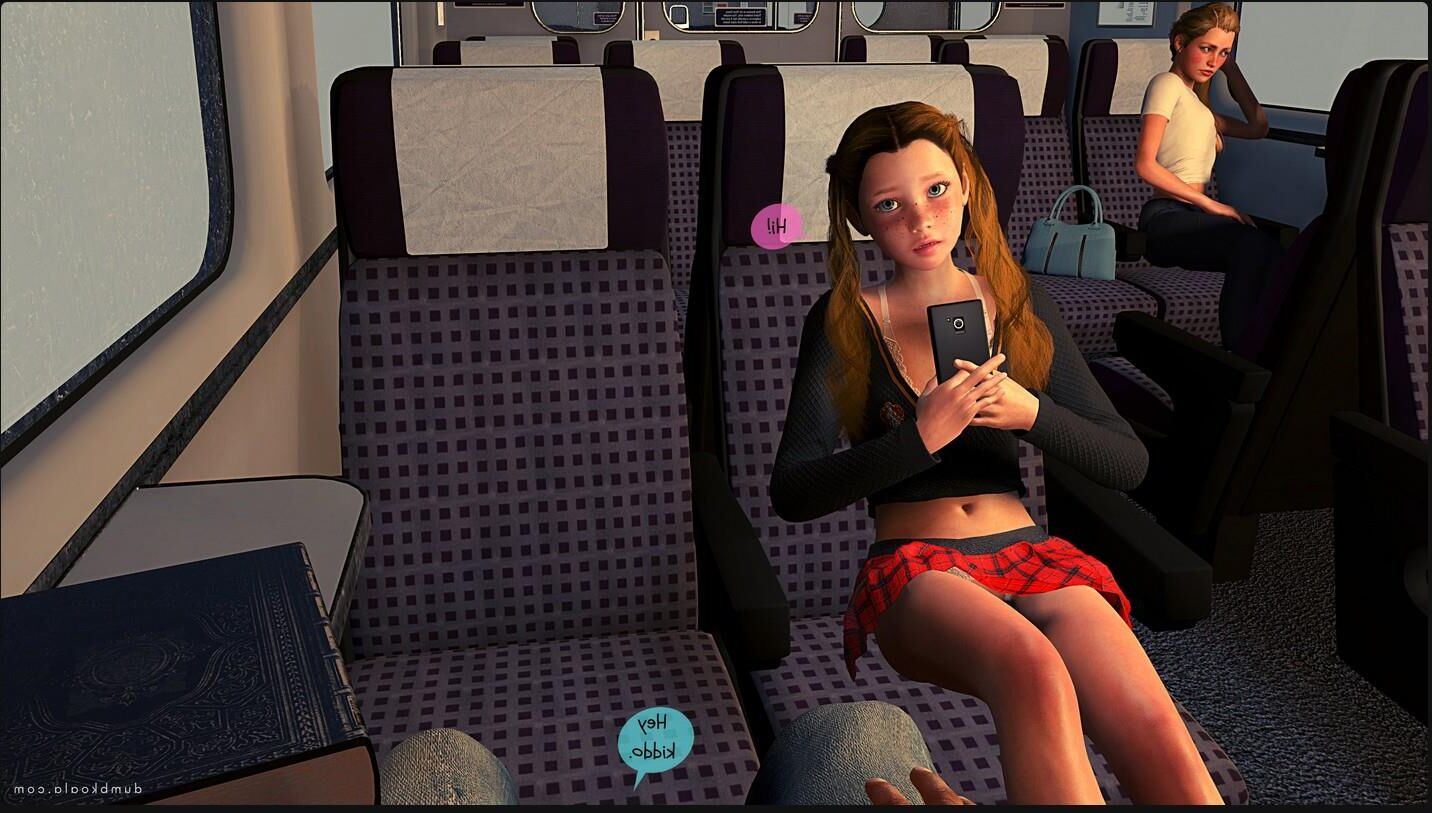 Naughty Girl on a train