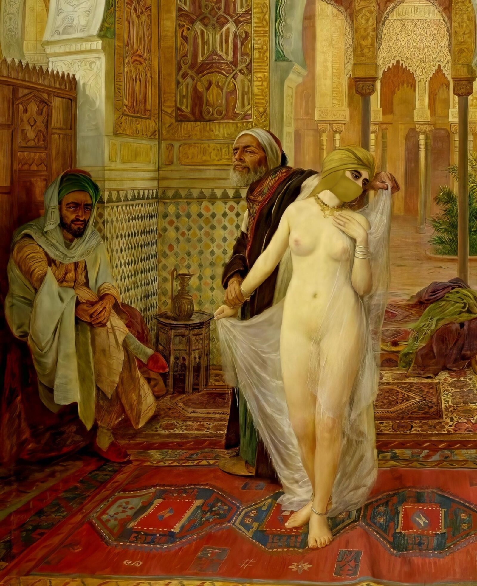 Naked slaves in paintings by famous world artists