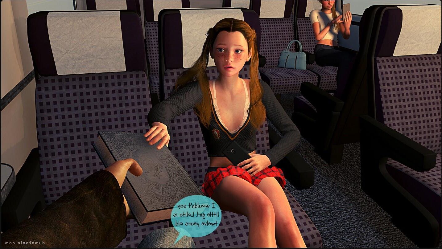 Naughty Girl on a train