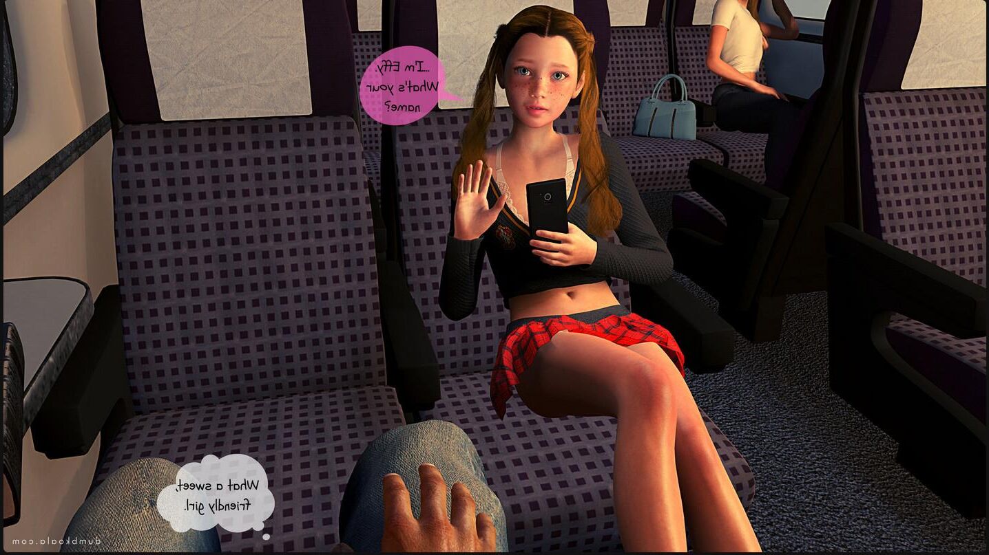 Naughty Girl on a train