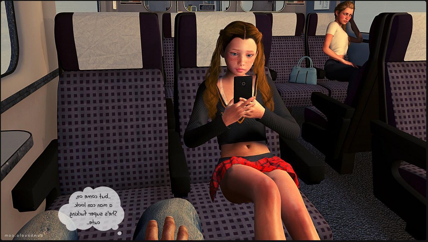 Naughty Girl on a train