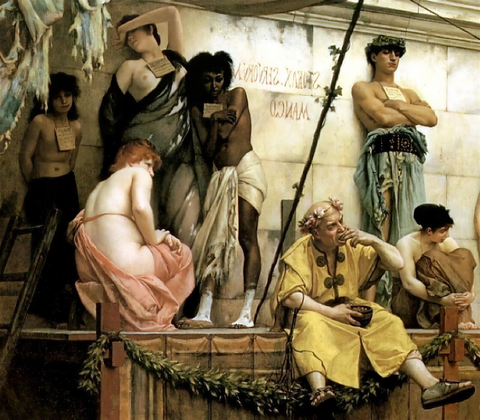 Naked slaves in paintings by famous world artists