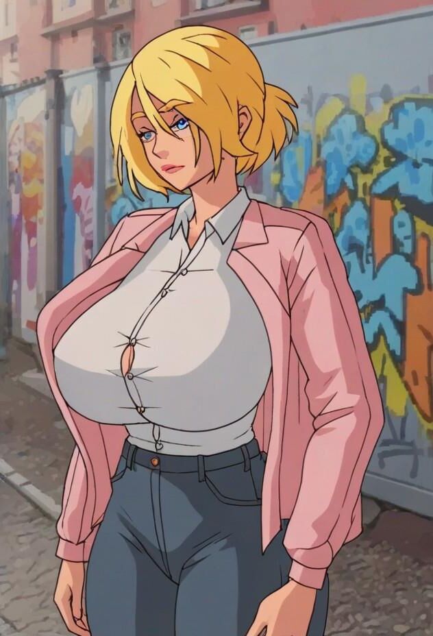 Power girl meet and fuck busty superhero lactation ai