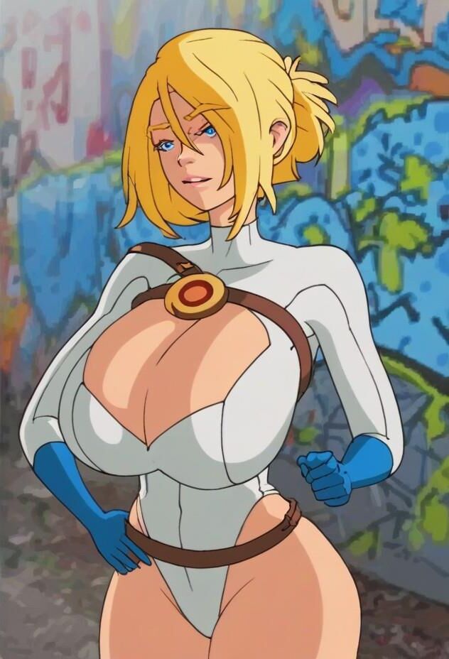 Power girl meet and fuck busty superhero lactation ai