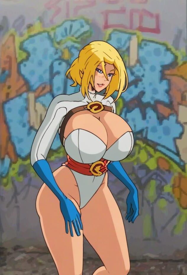 Power girl meet and fuck busty superhero lactation ai