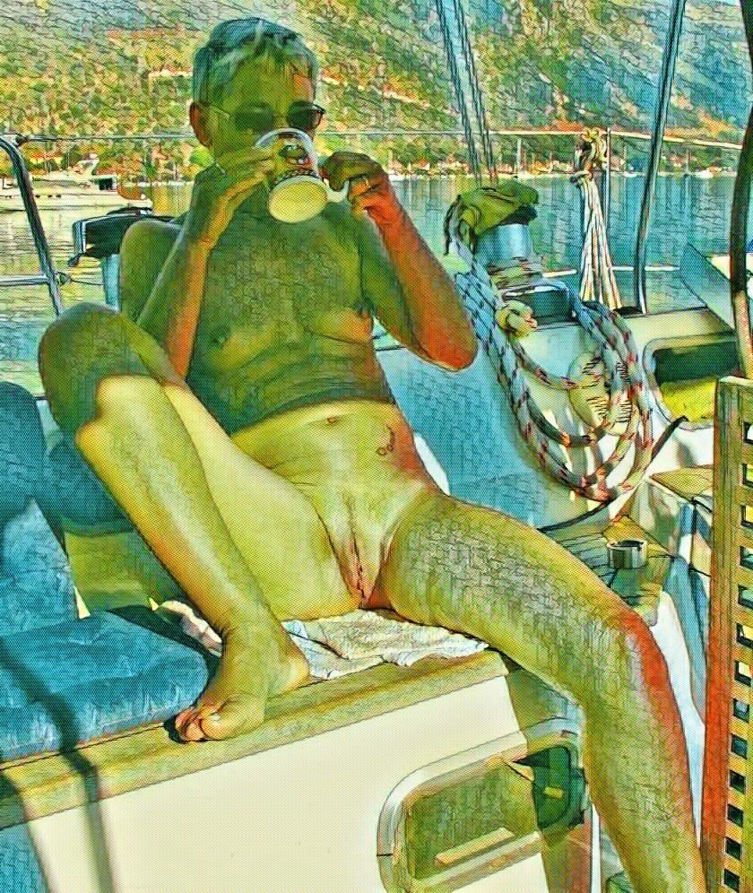 Love Horny girls on a boat#